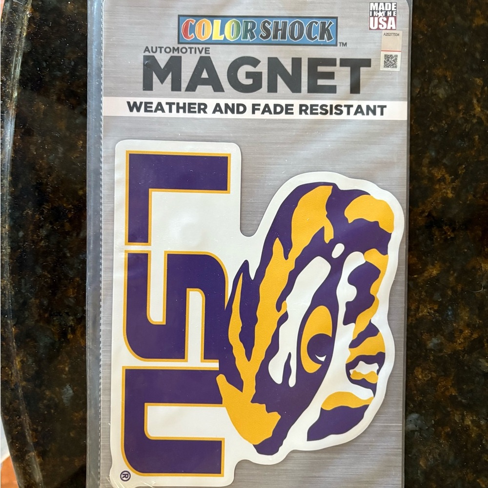NEW LSU Car Magnet